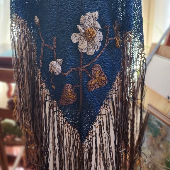 Vintage Antique 1930s piano shawl for emo fairy - Picture 9 of 16